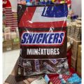 Snickers Miniatures Chocolate Mini Bars, Pouch, 150gm,Imported Snickers Chocolate Miniatures Original Bag 150g, Chocolate Bag, Milk Chocolate with Roasted Peanuts, Nougat, and Caramel. 
