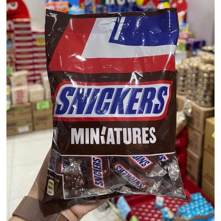 Snickers%20Miniatures%20Chocolate%20Mini%20Bars,%20Pouch,%20150gm,Imported%20Snickers%20Chocolate%20Miniatures%20Original%20Bag%20150g,%20Chocolate%20Bag,%20Milk%20Chocolate%20with%20Roasted%20Peanuts,%20Nougat,%20and%20Caramel%20-%20Image%202