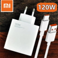 Xiaomi MI 120W Original 100% Fast Charger with Turbo Cable USB-Type C Cable for Android Devices - Fast Charger for Android - Quick Charging. 