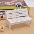 HelloWorld Park Bench Carved Carved Wooden Garden Chair. 