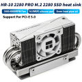 Thermalright Hr-10 2280 Pro Solid State Drive 4 Aghp Heatpipes Heat Sink Radiator M.2 Ssd Cooler 3010 4pin Pwm Fan For -E5.0. 