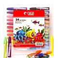 Pack of 24 - Color Oil Pastels Crayons. 