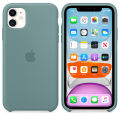 Original Iphone 11 Silicone Cover Soft-Touch Finish Back Protective Case For iPhone 11 Pine Green. 