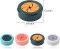 【FUN LIVE】 4 Pack Self Adhesive Kitchen Towel Hooks, Round Kitchen Towel Stopper Dish Cloth Hook Wall Mounted Towel Holder For Kitchen, Bathroom, Cabinet And Wall Dish Cloth Storage Hook (Round - Four Color). 
