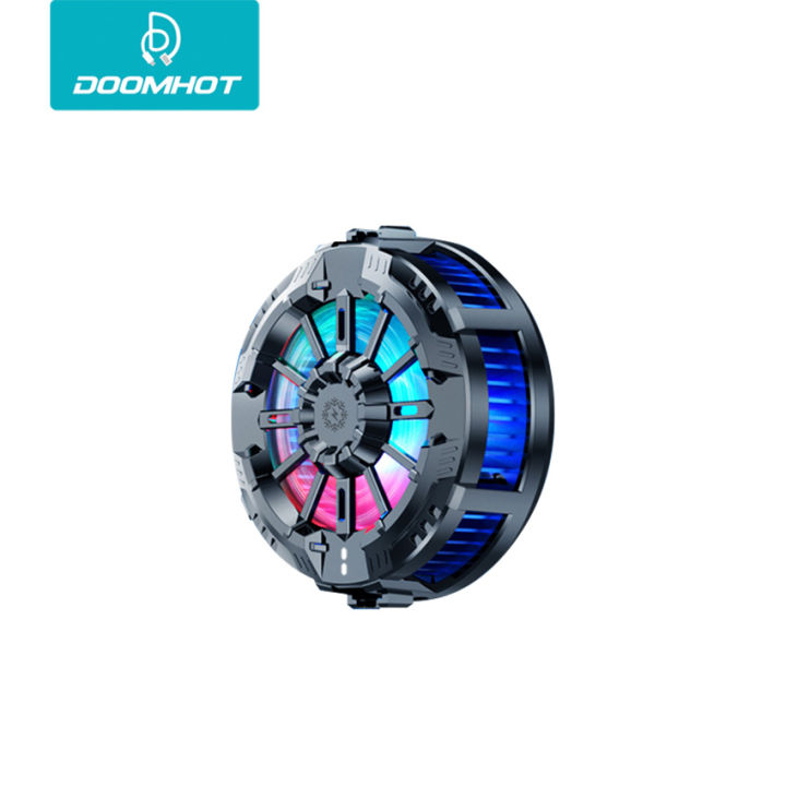Doomhot%202%20In%201%20Phone%20Cooler%20Mobile%20Phone%20Radiator%20Semiconductor%20Fast%20Cooling%20And%20Heat%20Dissipation%20Live%20Streaming%20Mobile%20Game%20Phone%20Heat%20Sink%20Mobile%20Phone%20Cooler%20RGB%20Lighting%20Radiator%20-%20Image%203