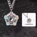 Emperor Armor Warrior Five Elements Armor Rotatable Pendant Necklace Men's Domineering Ruan Handsome Necklace Birthday Gift. 