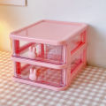 Organizer Box Transparent Desktop Makeup Storage Case Jewelry Container Decor. 