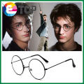 【ETOP】 Retro big round round glasses frame metal Korean frame mirror flat mirror trendy glasses frame. 