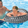 INTEX Giant Tire Tube 36 Inch Swim Ring Summer Fun Float Inflatable For Kids Baby Swimming Pool Ring Tube 9+ year age INTEX Giant Tyre Tube 59252. 