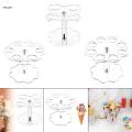 Ice Cream Cone Holder Pastry Rack Diameter 3cm Flower Shape Roll Stand Rack Home Events. 