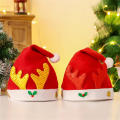 Adult Xmas Gift Hats For Kids Christmas Supplies Deer Horn Plush Hat Merry Christmas Hat New Year Cap. 