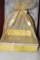 Fancy Gift Wrapping Basket (Glitter Paper Made)  12” x 12” size. 