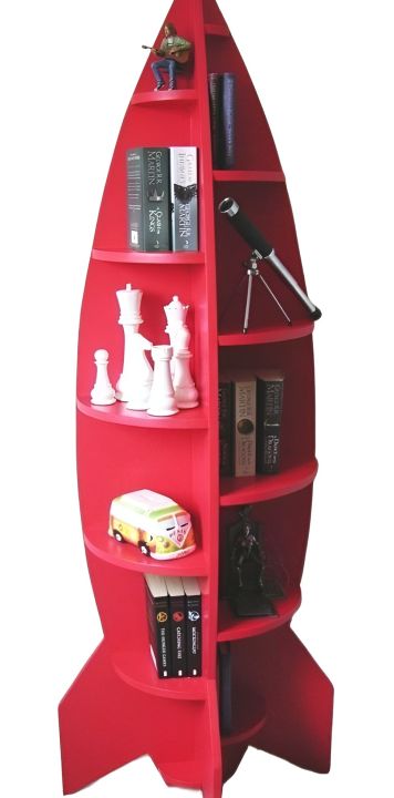 Rocket book shelve book case shelving unit novelty corner shelf