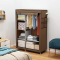 Storage Wardrobe Foldable and Movable Cloth/Fabric Wardrobe with Zip Up Collapsible Cupboard. 