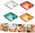 Snack Plate Plastic Dinner Plates Clear Plastic Tray Condiment Containers Food Serving Dishes Dry Fruit Plate Japanese Plate Dip Plastic Plates Restaurant Salad Plates Ring. 