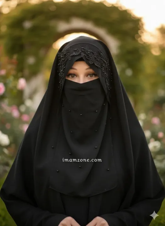 Pearl Hijab Set, 3D Bunch Pearl Queen Hijab Set Fabric Chiffon georgat ...