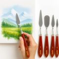 Artist Palette Painting Knife Set of 5 (Stainless Steel). 