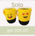 Smiley Gift Mugs , mug big size smile gift pack. 