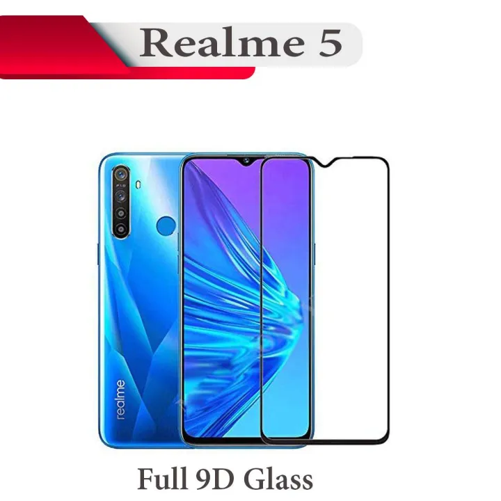 Realme%205%20Full%209D%20Glass%20Edge%20to%20Edge%20Tempered%20Glass%20Screen%20Protector%20For%20Realme%205%20-%20Image%205