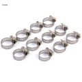 10x Adjustable Fuel Petrol Pipe Hose Clip Stainless Spring Clamp 17-19mm. 