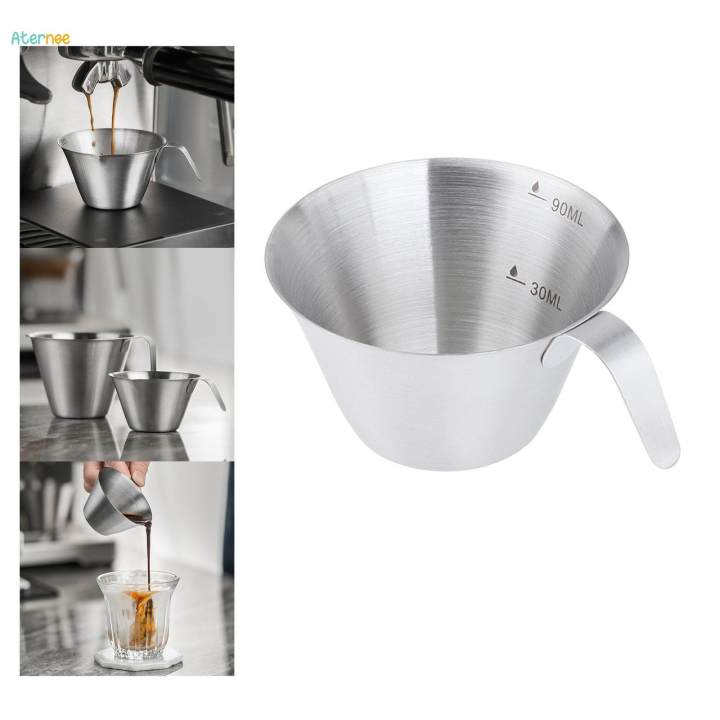 Espresso Measuring Cup with Scale Espresso Pouring Cup for Kitchen Tools Tea 100ml