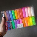 Clay Foamic Soft Polymer Pack of 24 Pcs For Kids with Free Tools. 