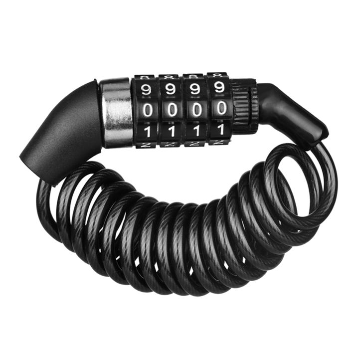 Password Bicycle Locks Rust-proof Cable Combination 4 Code Bike Lock