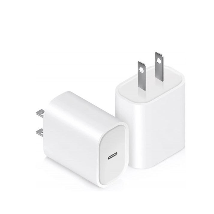 20W USB-C PD Adapter for iPhone - Fast Charging, Compatible with iPhone 8-15 Series, 3 Pin/2 Pin