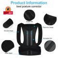 Posture Corrector Adjustable Magnetic Back Support Nylon Elastic Shoulder Back Brace Corret Back Belt Relieve Back Pain Adjustable Posture Corrector Orthopedic Men And Women Back Relief Back Support Braces Shoulder Back Straight Belt Health Care Band Belt. 