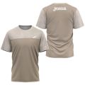 Joma Breathable Running Sportswear Fitness Short Sleeve Men's Badminton Sports T Shirt Tricolor Splicing Printed Tennis Apparel. 