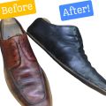 Shoe Color Change to Black | Lifetime Shoe Dye & Liquid Shiner | Easy to Use. 