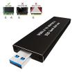 M.2 SATA SSD to USB 3.0 External SSD Reader Converter Adapter Enclosure with UASP, Support NGFF M.2 2280 2260 2242 2230 SSD with Key B/Key B+M. 