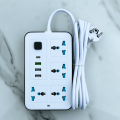 High Quality Power Strip Extension Board 4 Sockets + 3 USB + 1 Type-C Port, 2000W Load capacity , 9.5 Feet Heavy Duty Copper Wire, Wide Space, Strong Grip, On-board Indication Light, Ideal for Home and Office Use. 