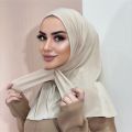 New Instant Jersey Hijab Undercap Hijabs for Woman Muslim Women Hijab Cap Full Cover Snap Fastener Head Wraps Scarf Islam Turban. 