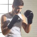 Boxing gloves 12oz Black Red And Blue. 