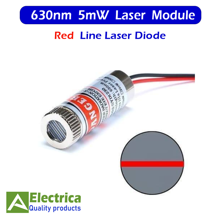5mw 650nm Red Line Laser Module Adjustable Focus Laser Diode by electrica