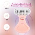 New 6-Layer Blade Lady Razor Women Razor Mini Portable Shave Mane Leg Hair Private Body Manual Razor With Case. 