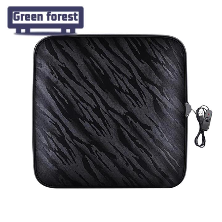 Green forest Car Seat Warmer Plug And Play 12V Heated Car Seat Cushion