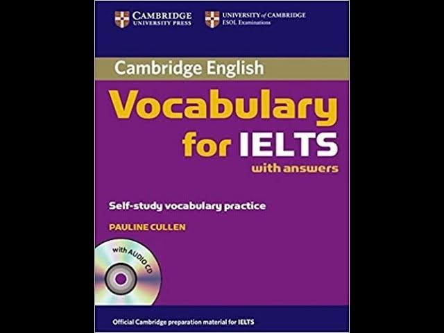 Cambridge VOCABULARY for IELTS with Answer Self-Study Practice QR Code for Audio Listening