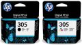 HP 305 Black And Tri-Colors Original Ink Cartridges Set. 