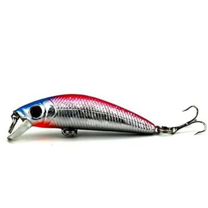 Slow Sinking Artificial Minnow Lures Fishing Hard Bait Snakehead Sea 8.1g 7cm Minow Fishing Fishing Road Fishing Frostbite 1PCS