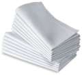 Cloth Dinner Table Napkin White Soft Absorbent Lightweight 100% Cotton. 