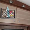 Car Storage Net Bag Car Mesh Net Bag Holder Car Seat Mesh Pocket Framed Mesh Net Pocket with Screws Fit for Auto RV 4Pcs. 