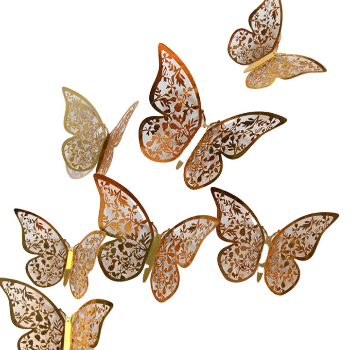 3D%20Gold%20Butterfly%20Wall%20Stickers%2012%20Pieces%20-%20Image%202