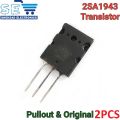 2PCS 2SA1943 PNP Power Transistor – High-Fidelity Audio Amplifier Transistor. 