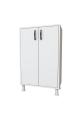 Kitchen Storage Cabinet, Small 2 Door Storage Cabinet With Shelves For Multipurpose. It Can Be Customized. 