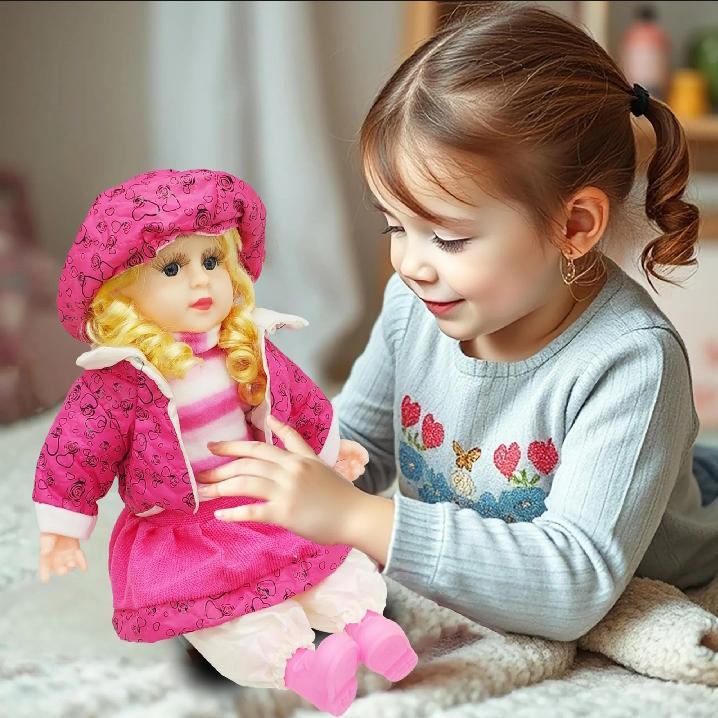 Singing Songs and Poem Baby Girl Doll - 40cm Plush