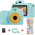 Kids Digital Camera for Girls Boys, Vannico Rechargeable HD Video Photo Camera for Kids Age 3-10, Kids Mini Selfie Camera Camcorder With 16GB SD Card Gift for Children Blue. 