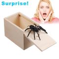 Scare Box Wooden Prank Trick Scaring Toy Spider Toys April Fool's Day gift Halloween Surprise Box. 
