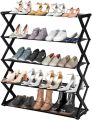 Stylish & Durable 5-Layer Metal & Plastic Shoe Rack for Home & Office - Multipurpose Shoe Rack. 